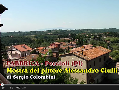Video mostra di pittura Alessandro Ciulli di Sergio Colombini